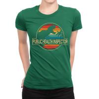 Public Health Inspector Dinosaur 80s Ladies Fitted T-shirt | Artistshot