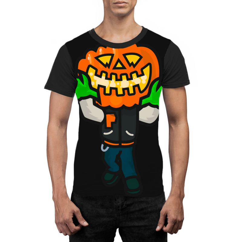 Varsity Pumpkin Creepin Cute Graphic T-shirt by strosesimonsf | Artistshot