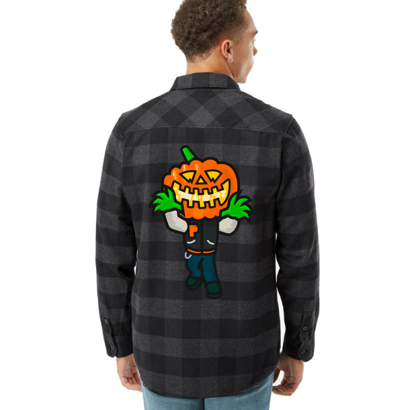 Varsity Pumpkin Creepin Cute Flannel Shirt by strosesimonsf | Artistshot