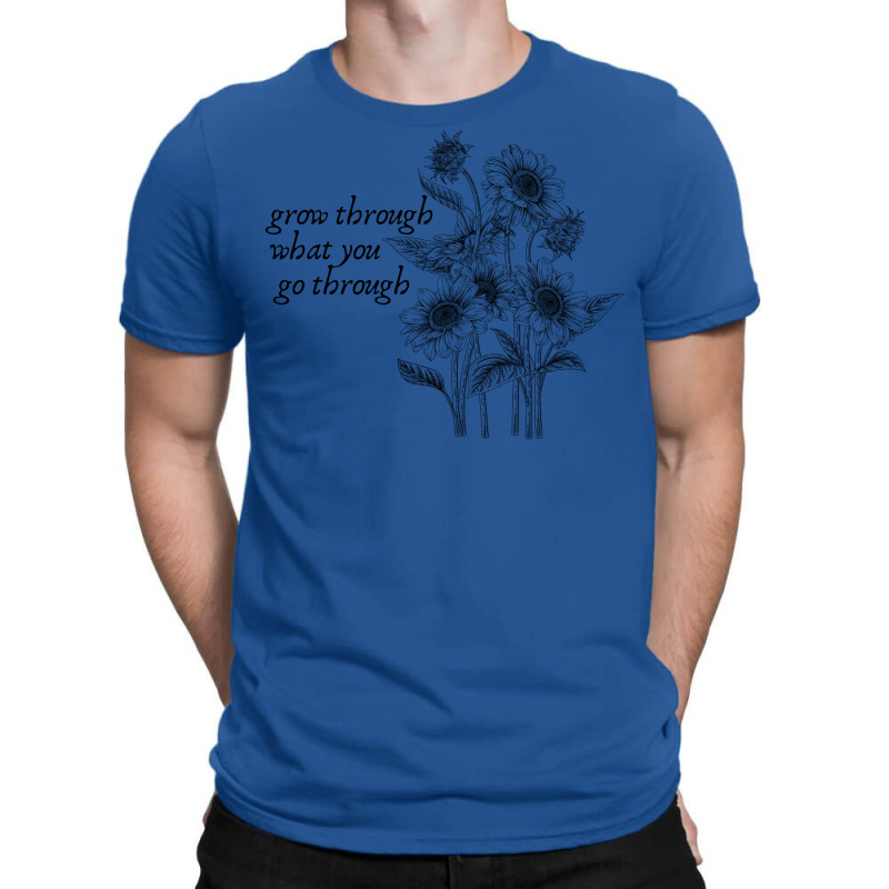 Grow Through What You Go Through Mental Health Aes T-shirt | Artistshot