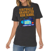 Virtually Graduated High School In 2021 Nostalgia Vintage T-shirt | Artistshot