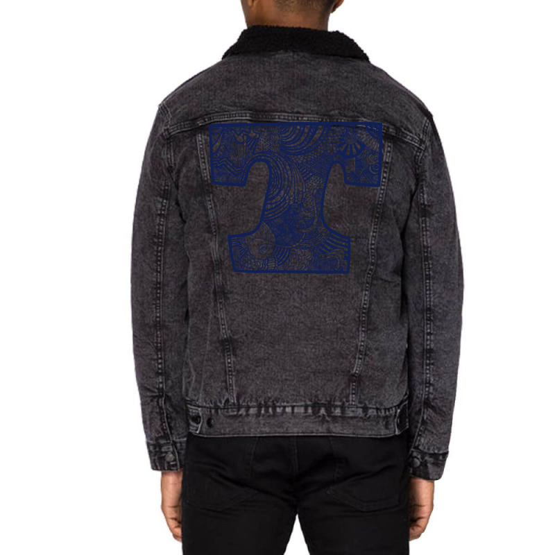 Webster Thomas High School Illustrated T Summer Unisex Sherpa-Lined Denim Jacket by strosesimonsf | Artistshot