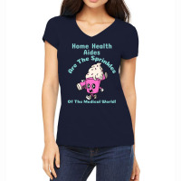 Home Health Aide Vintage Retro Funny Art Gift Idea Women's V-neck T-shirt | Artistshot