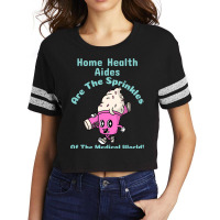 Home Health Aide Vintage Retro Funny Art Gift Idea Scorecard Crop Tee | Artistshot