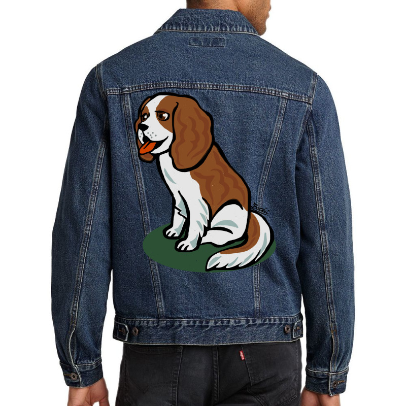 Cute Cavalier Stars Men Denim Jacket by zelekmanfraw | Artistshot