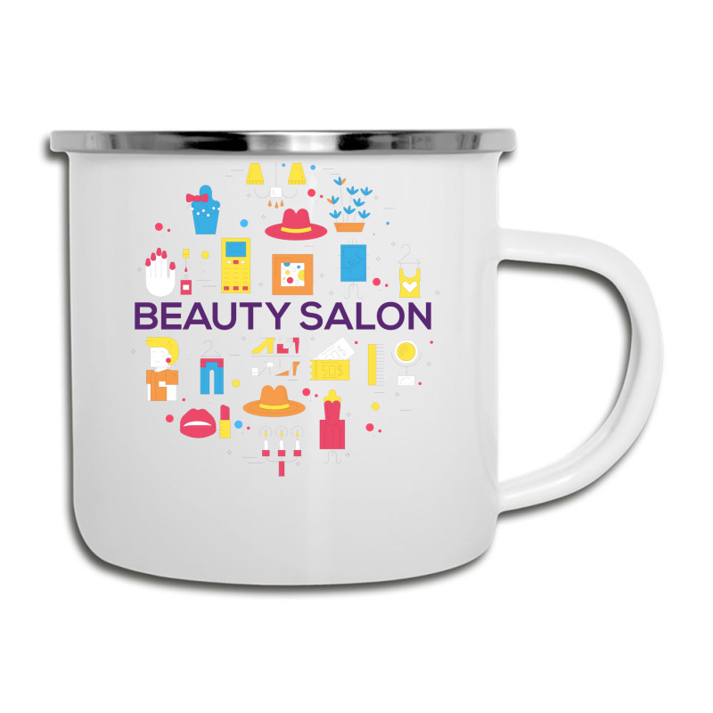 Beauty Salon Doodle Concept Cool (1) Camper Cup | Artistshot