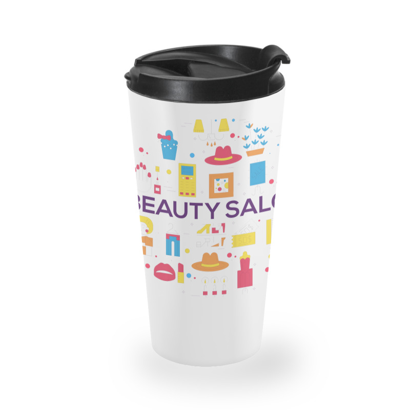 Beauty Salon Doodle Concept Cool (1) Travel Mug | Artistshot