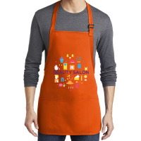 Beauty Salon Doodle Concept Cool (1) Medium-length Apron | Artistshot