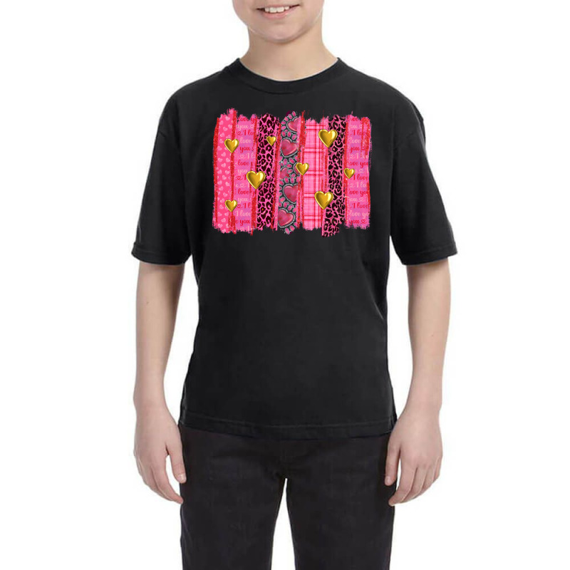 Valentine's Day Brushstroke Youth Tee by enoddigitalart@gmail.com | Artistshot