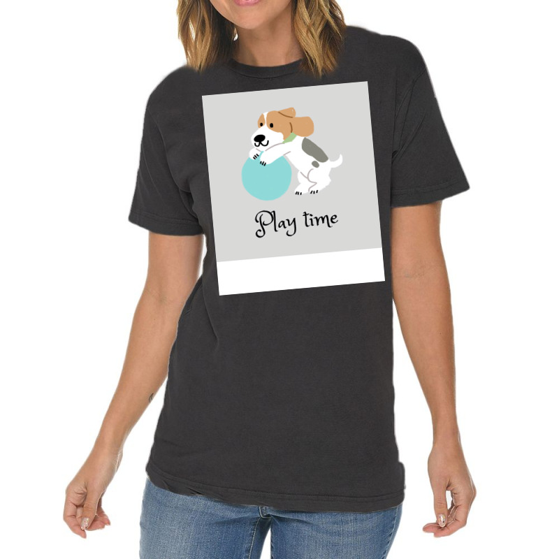 Play Time Dog Vintage Vintage T-shirt | Artistshot