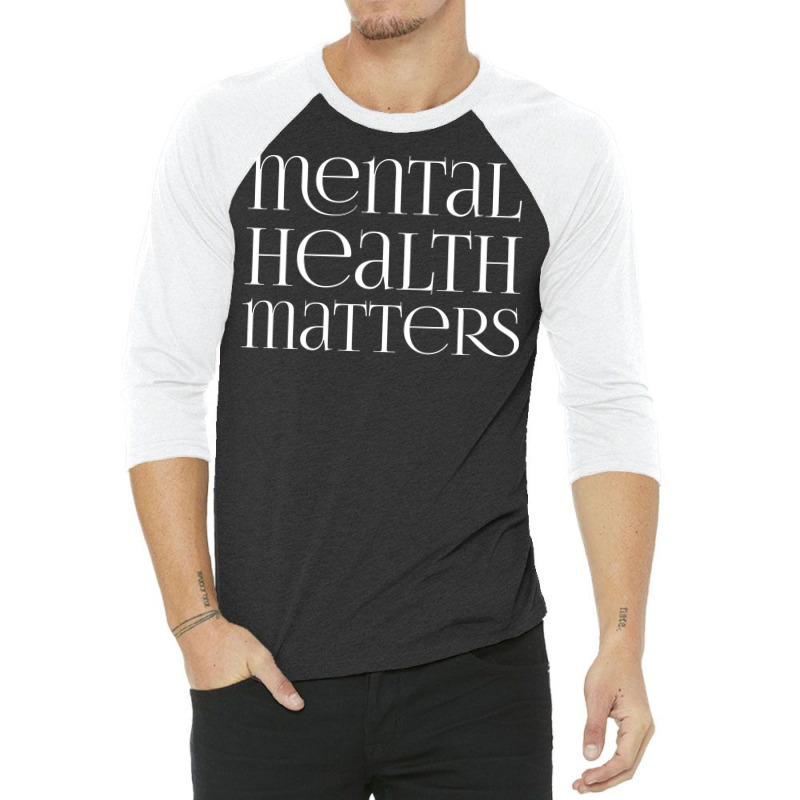 Mental Health Green 3/4 Sleeve Shirt | Artistshot