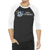 King Stubborn Bulldog Cute 3/4 Sleeve Shirt | Artistshot