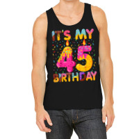 It's My 45th Birthday Sweet Donut 45 Years Old Fun Tank Top | Artistshot