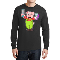 Pig With Comb Razor Love Long Sleeve Shirts | Artistshot