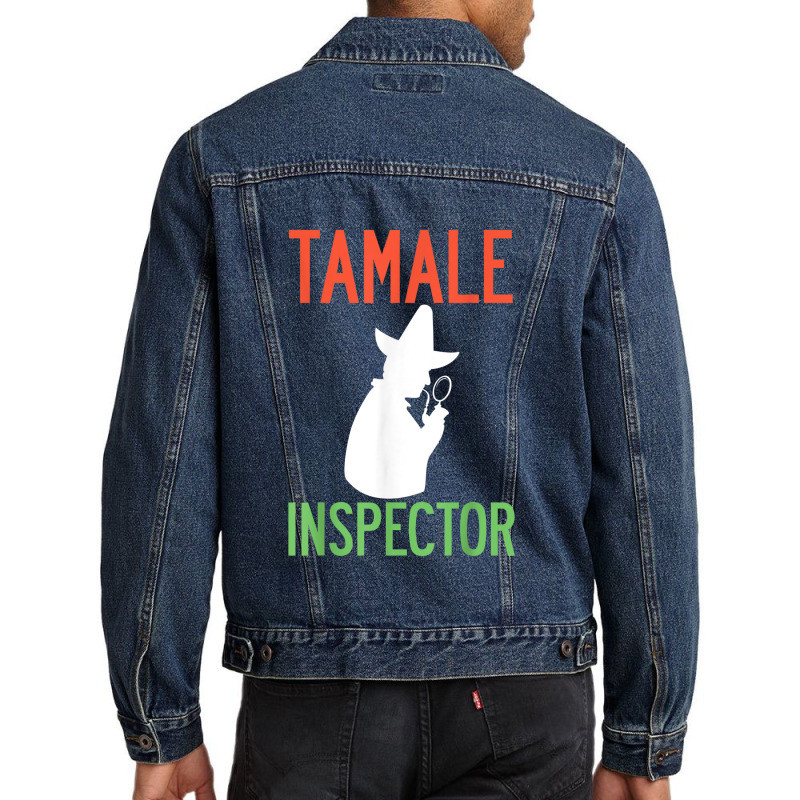 Tamale Inspector Mexican Holiday Christmas Food Champurrado Men Denim Jacket by Yuh2105 | Artistshot