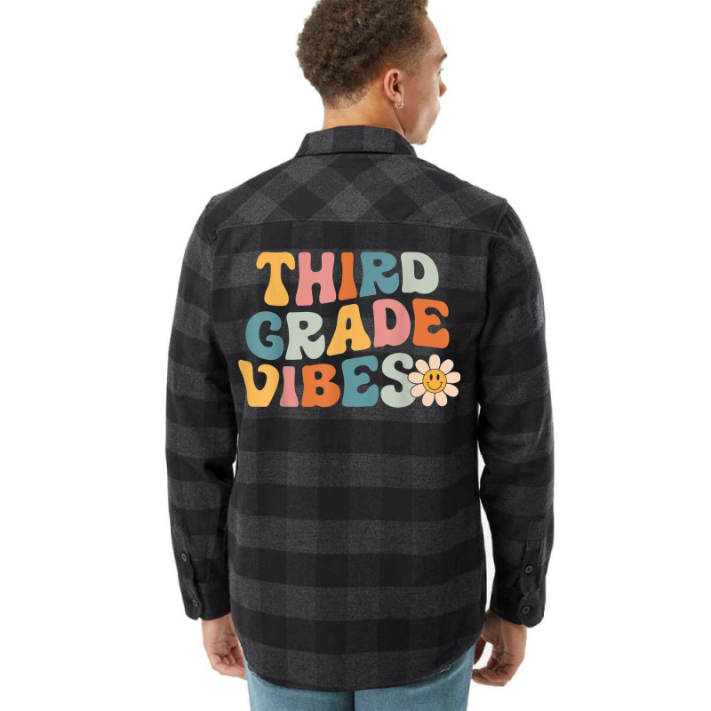 Third Grade Vibes   3rd Grade Team Retro 1st Day O Flannel Shirt | Artistshot