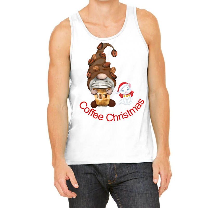 Christmas Coffee And Cat Lover Santa Clause Christ Tank Top | Artistshot