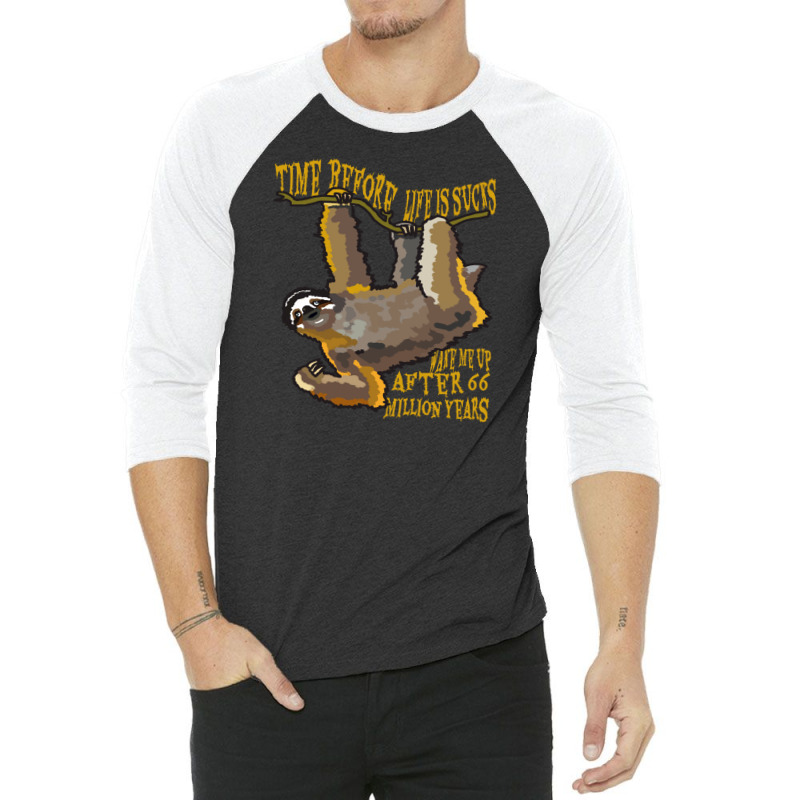 Land Before Time Sloth Edition 3/4 Sleeve Shirt by be cool | Artistshot