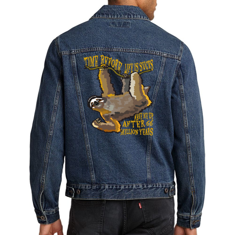 Land Before Time Sloth Edition Men Denim Jacket by be cool | Artistshot