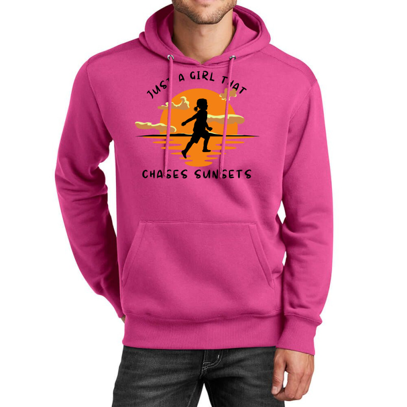 Just A Girl That Chases Sunsets Unisex Hoodie by gunadidropea | Artistshot