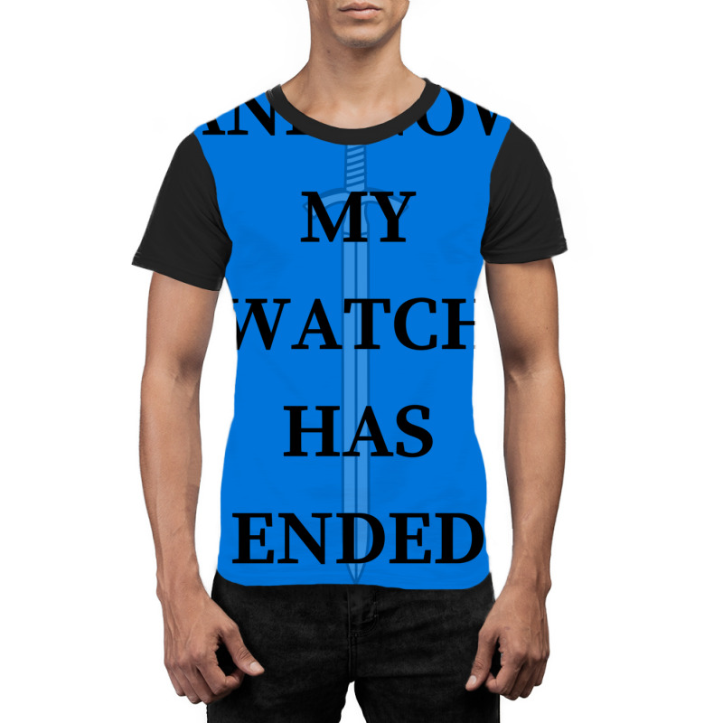 And Now My Watch Has Ended Graphic T-shirt by ahakascalisi0 | Artistshot