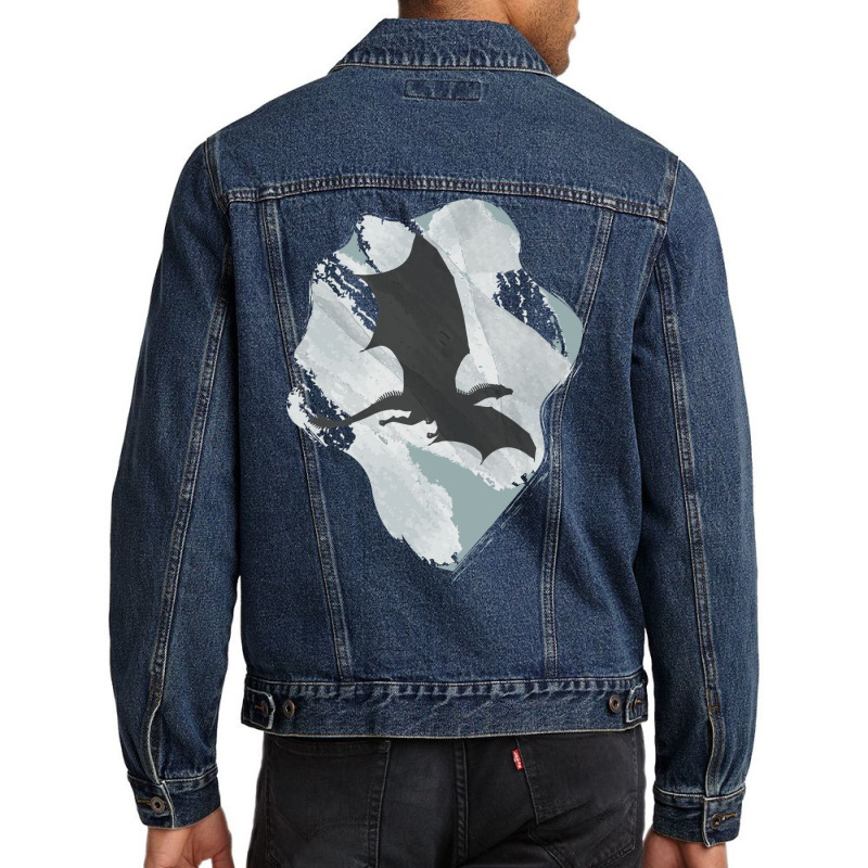 Dragon Art Men Denim Jacket by sacrebcaso | Artistshot