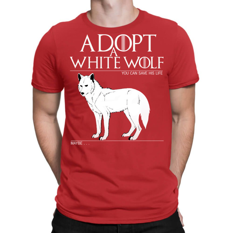 Adopt A White Wolf. T-shirt | Artistshot