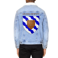 House Hewett Coat Of Arms Heraldry Sigil   A Song Unisex Sherpa-lined Denim Jacket | Artistshot