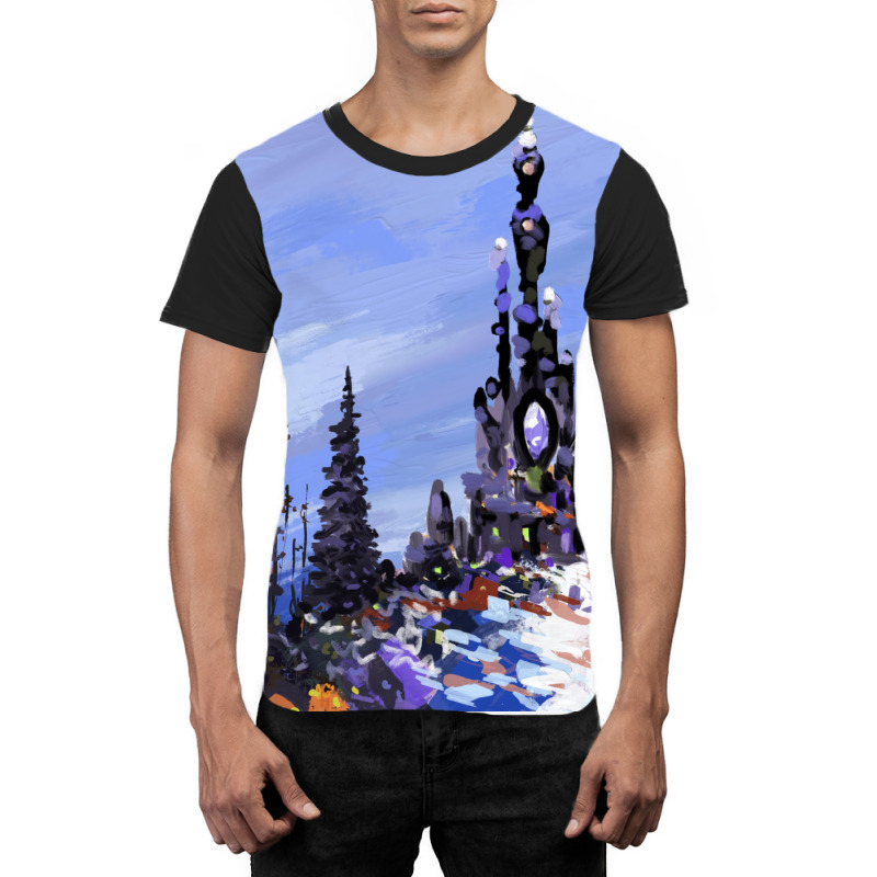 The Castle Graphic T-shirt | Artistshot