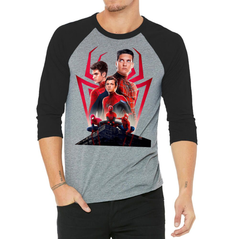 3 Spider 3/4 Sleeve Shirt by bazazkwstas | Artistshot