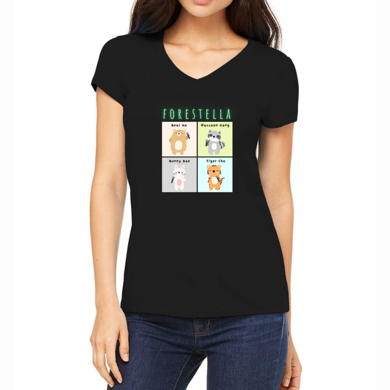 Cute Forestella Fan Art Women's V-Neck T-Shirt by MaricelyOrtiz | Artistshot