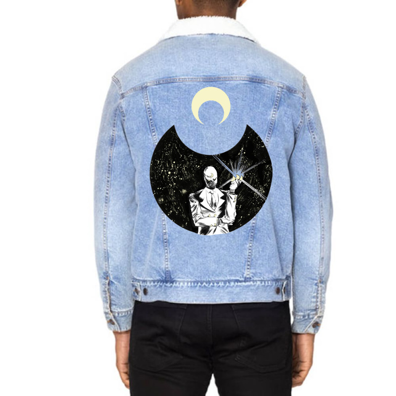 Moon Knight 32 Unisex Sherpa-Lined Denim Jacket by bazazkwstas | Artistshot