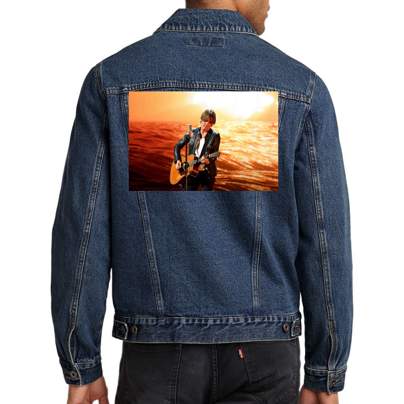 Keith Urban Watch Urban Livestream Concert From His Basement Men Denim Jacket by HollisGonzalez | Artistshot