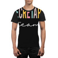 Secretary Team Colorful Cute Appreciation Day Back Graphic T-shirt | Artistshot