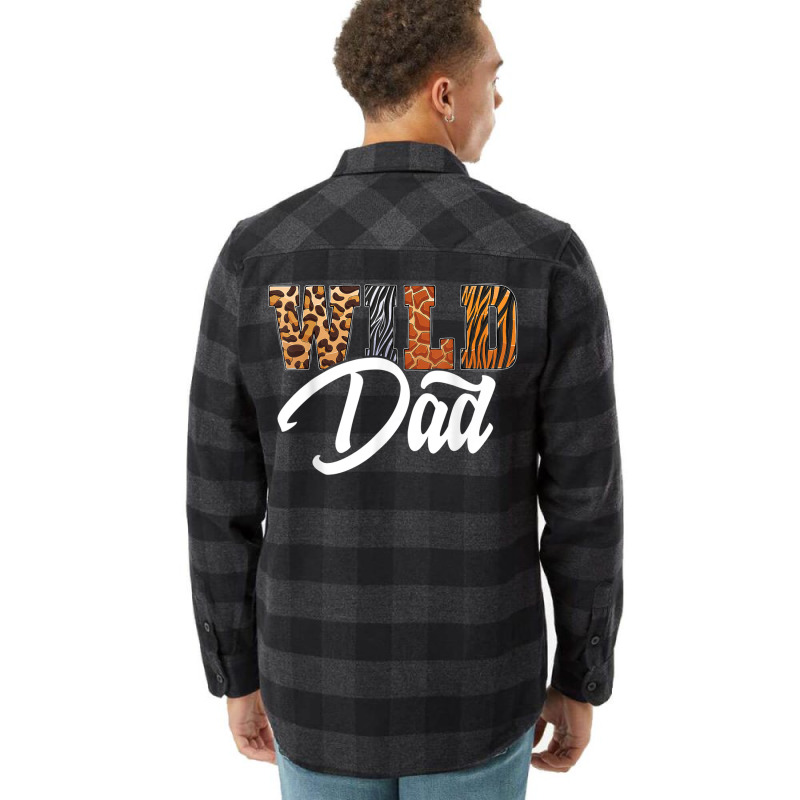 Wild Dad Zoo Born Wild Birthday Safari Jungle T Sh Flannel Shirt | Artistshot