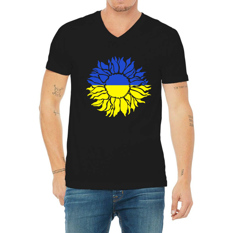 Sunflower Of Peace V-neck Tee | Artistshot