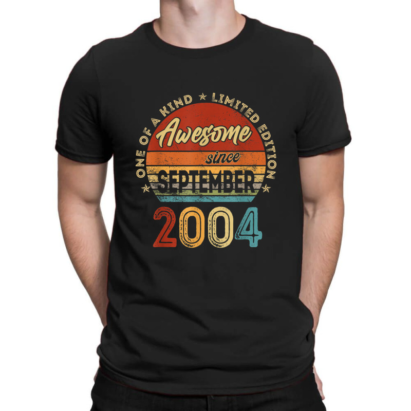 18 Year Old Gifts Awesome Since September 2004 18t T-shirt | Artistshot