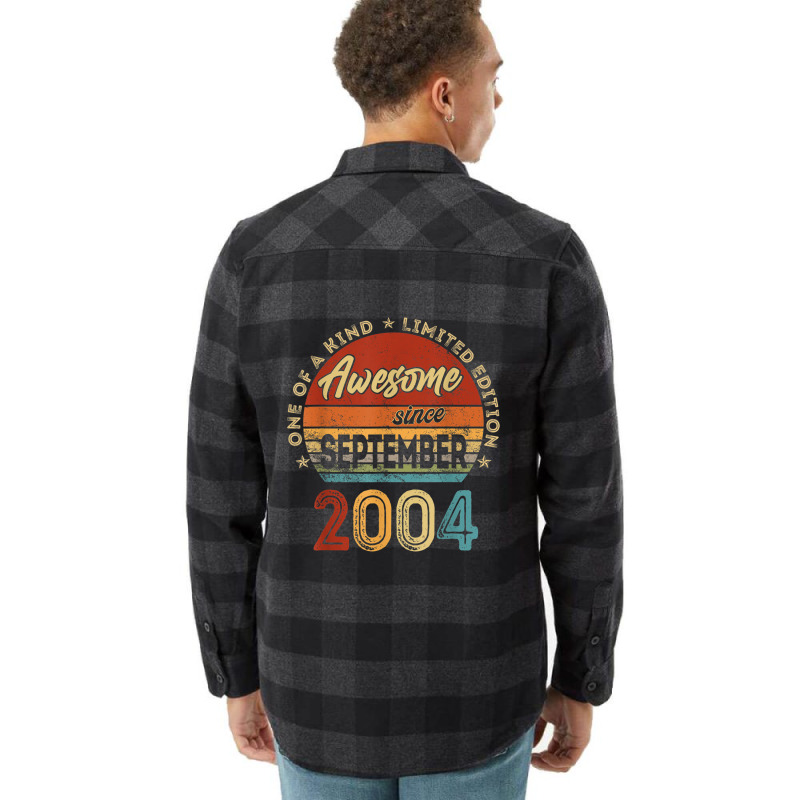 18 Year Old Gifts Awesome Since September 2004 18t Flannel Shirt | Artistshot