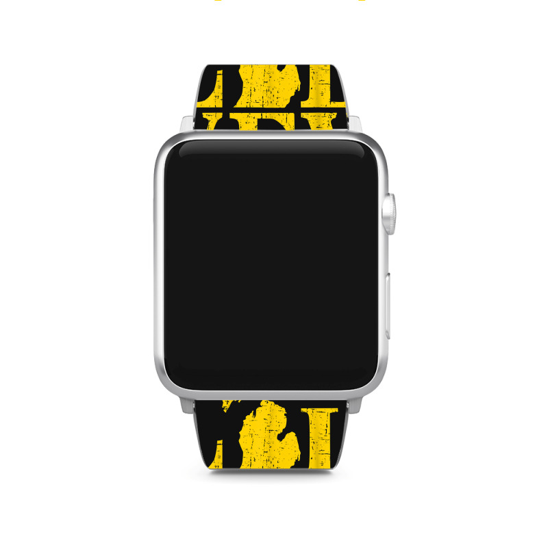 Love Michigan Vintage Mi Wolverine State Pride T S Apple Watch Band | Artistshot