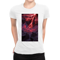 Lightning Bolt Ladies Fitted T-shirt | Artistshot