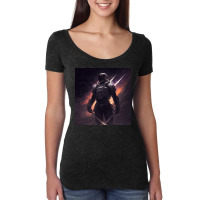 Robot With Sword Rear Xii Women's Triblend Scoop T-shirt | Artistshot