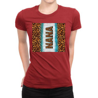 Leopard Nana Ladies Fitted T-shirt | Artistshot