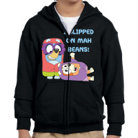 I Slipped On My Beans Youth Zipper Hoodie | Artistshot