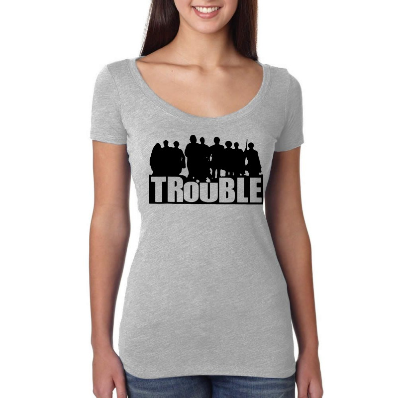 The Trouble Women's Triblend Scoop T-shirt | Artistshot