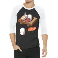 Funny Sleep Walking Nigiri Sushi 3/4 Sleeve Shirt | Artistshot