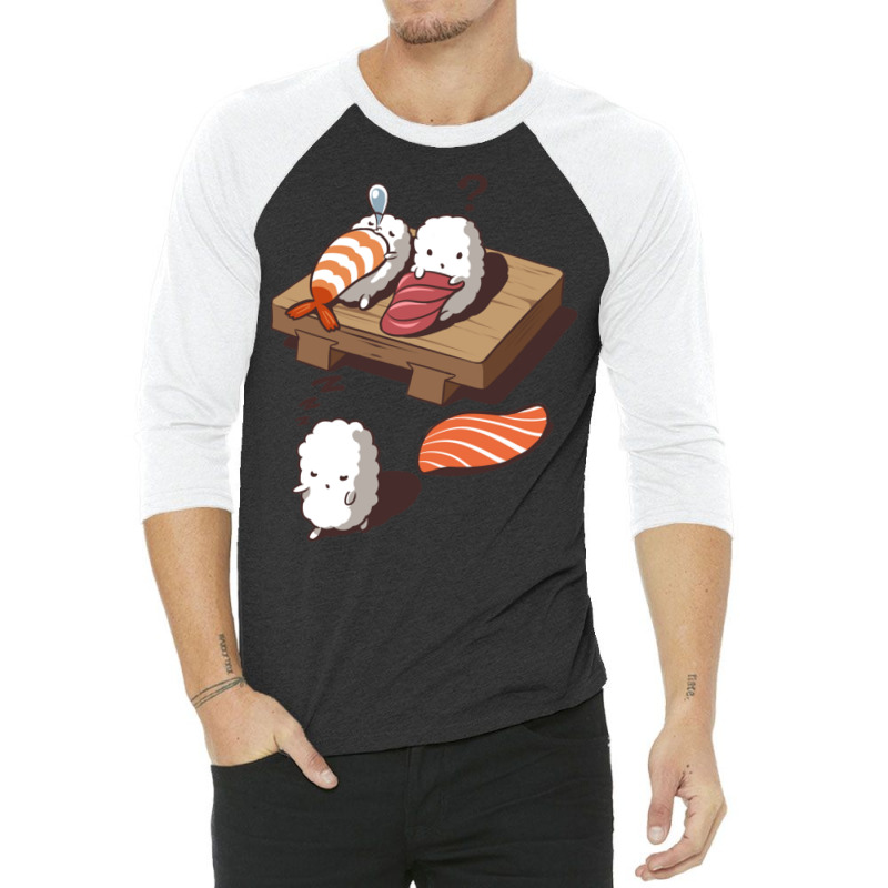 Funny Sleep Walking Nigiri Sushi 3/4 Sleeve Shirt | Artistshot