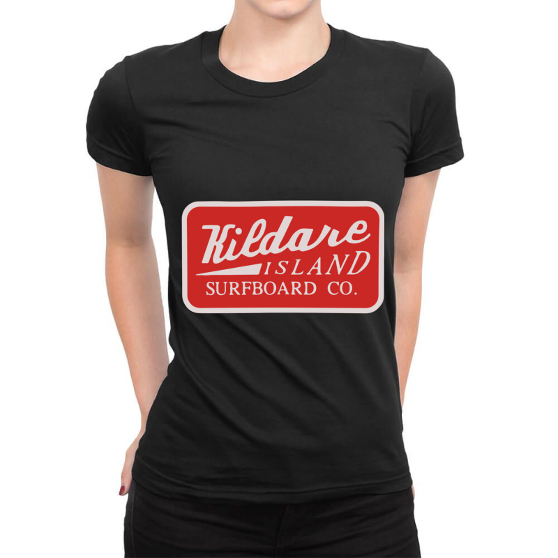 Kildare Island Surf Ladies Fitted T-Shirt by DanielPaulMcdonald | Artistshot