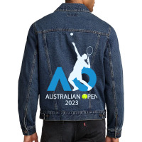 2023 Tennis Australian Open Fever Men Denim Jacket | Artistshot