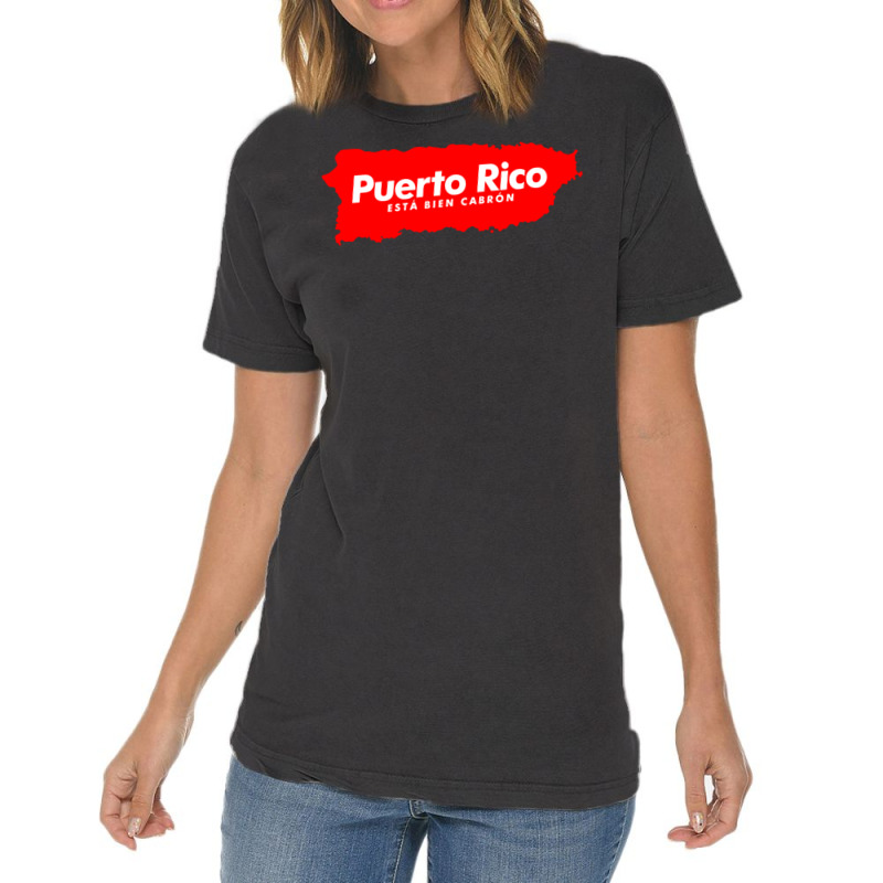 Puerto Rico Esta Bien Cabron Vintage T-shirt | Artistshot