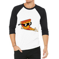 Pizza Man Illustration 3/4 Sleeve Shirt | Artistshot